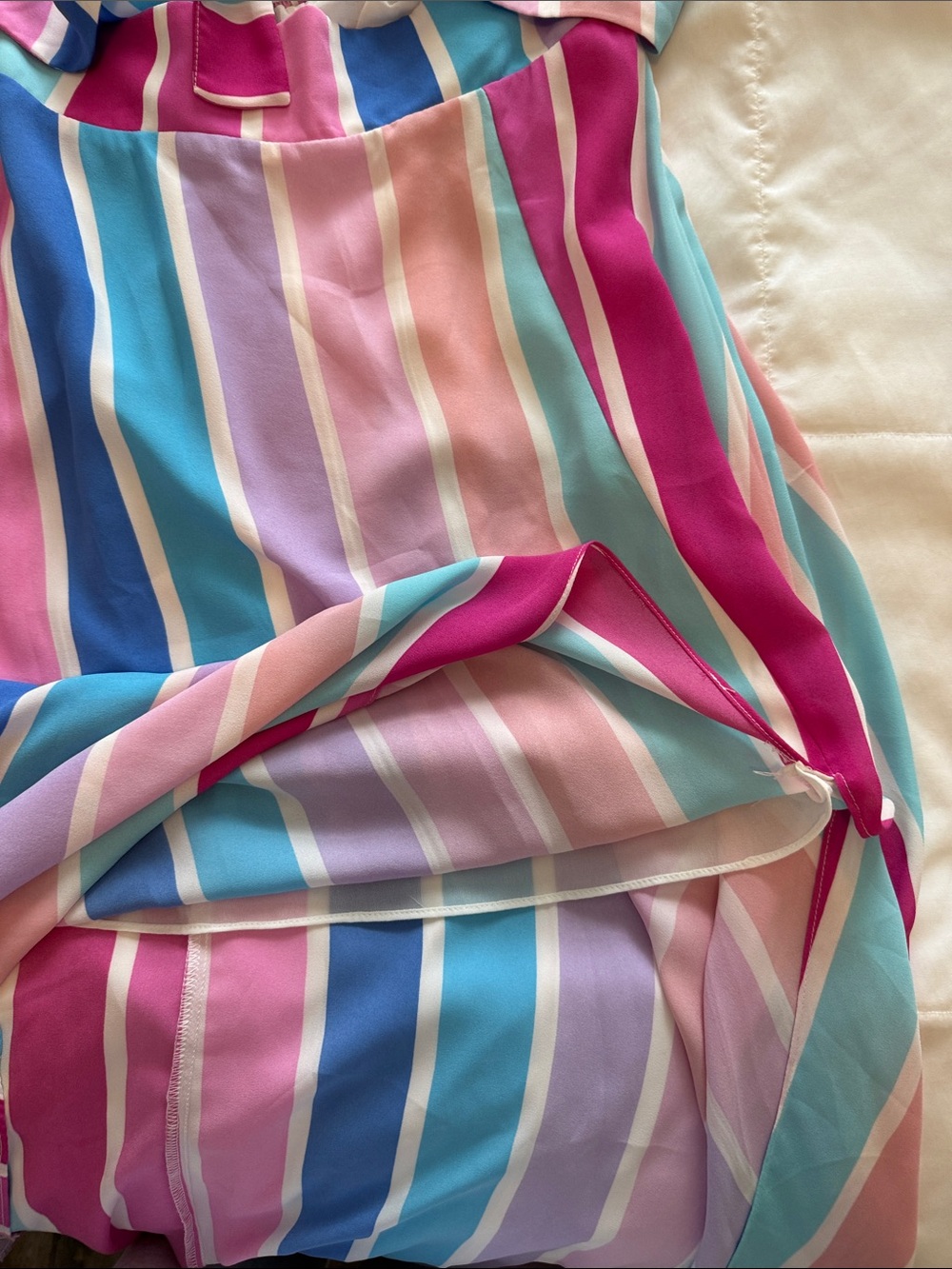 Buddy Love Multicolor Pastel Stripe Maxi Dress - Picture 4 of 5